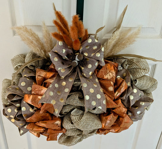 Fall Pumpkin Wreath